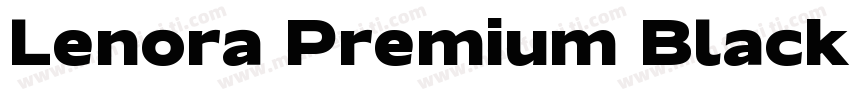 Lenora Premium Black字体转换